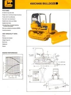 john deere 450c loader specs